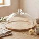Cake Serving Platter with Glass Lid